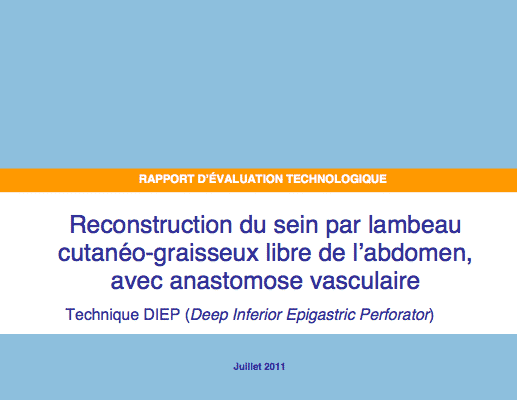 L’HAS valide la technique de reconstruction mammaire DIEP