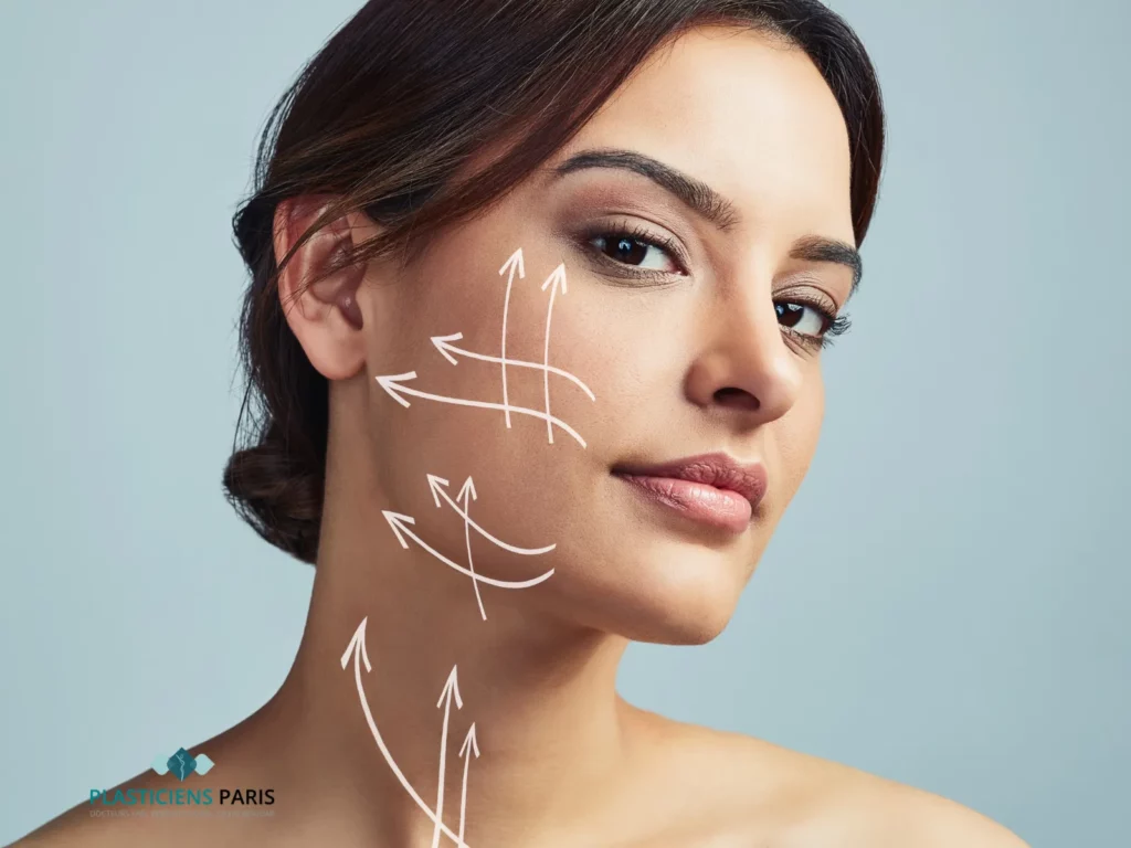 Lifting du visage et du cou cervico facial